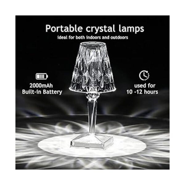 Marspeeder Lámpara de mesa de cristal lámpara decorativa_6