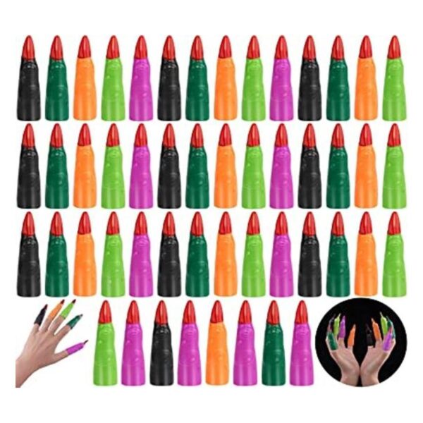 HFATMOS Coloridos dedos de bruja para leer 5 colores de_1