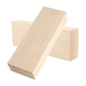 JAPCHET Paquete de 2 bloques de tallado de madera de tilo_1