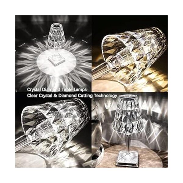 Marspeeder Lámpara de mesa de cristal lámpara decorativa_2