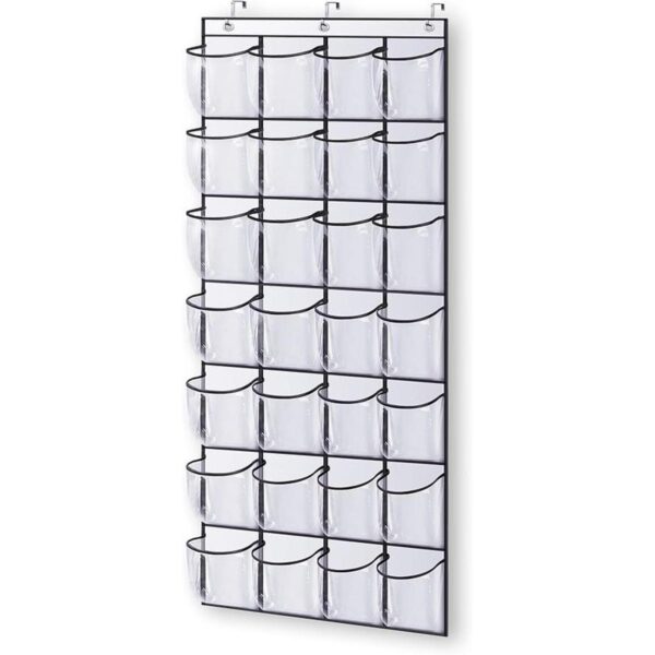 KEETDY 28 zapateros grandes transparentes sobre la puerta