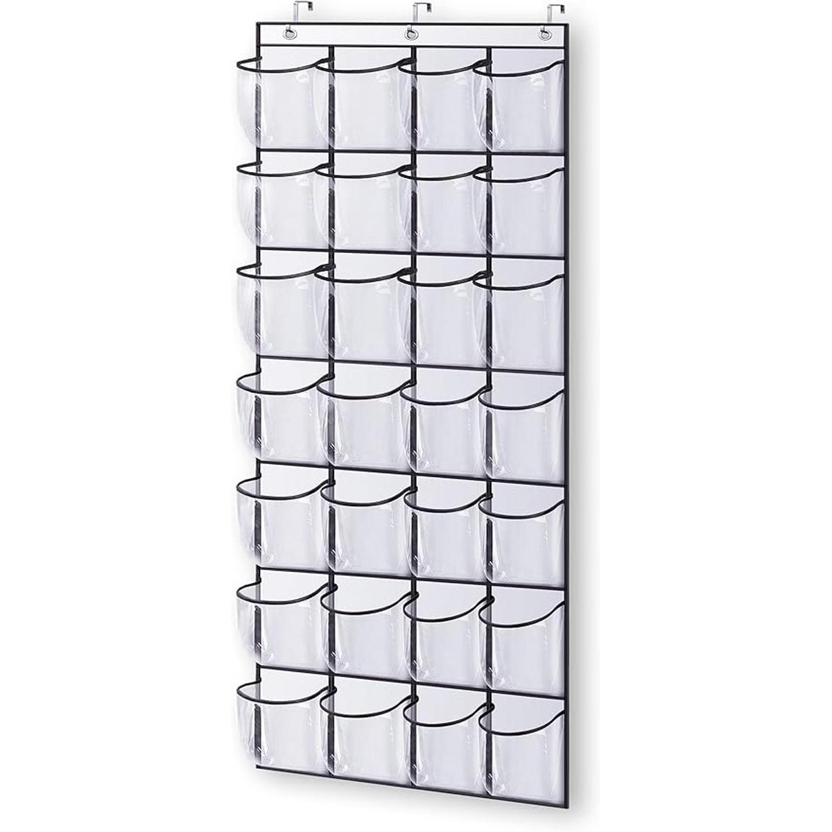 KEETDY 28 zapateros grandes transparentes sobre la puerta