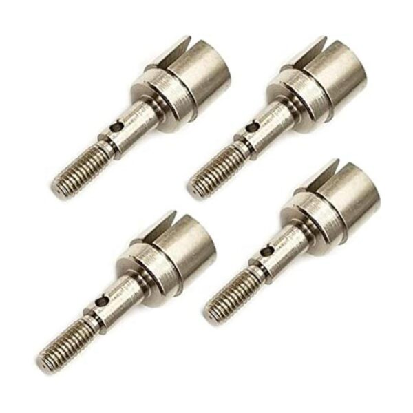 DEVMO 4 unidades de metal rueda Stub eje eje adaptador eje