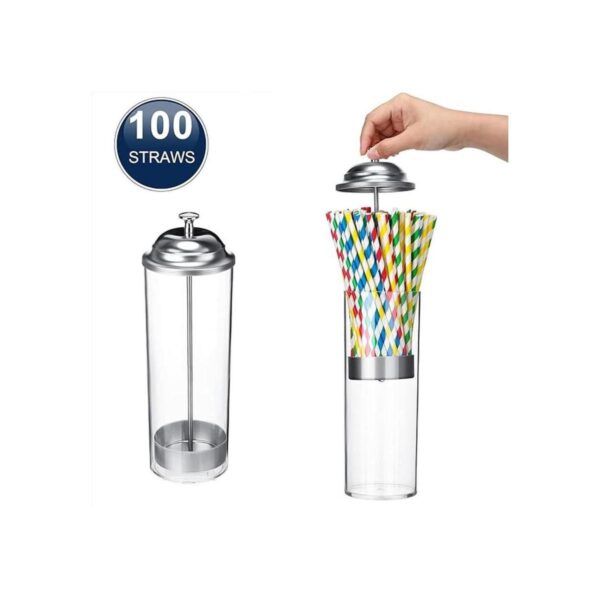Dispensador de pajitas de plástico 100 unidades_3
