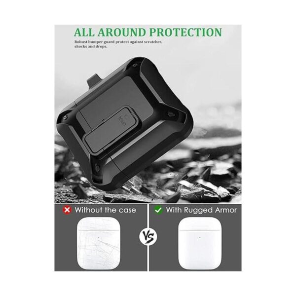 Funda para Airpods bloqueo seguro Olytop Armor Cool