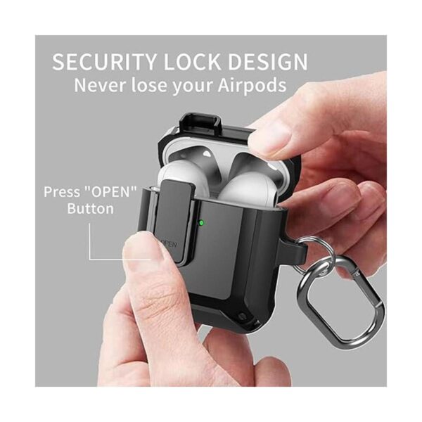 Funda para Airpods bloqueo seguro Olytop Armor Cool
