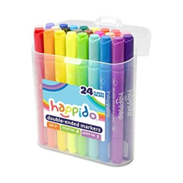 Happido Marcadores de doble extremo 24 colores no_1