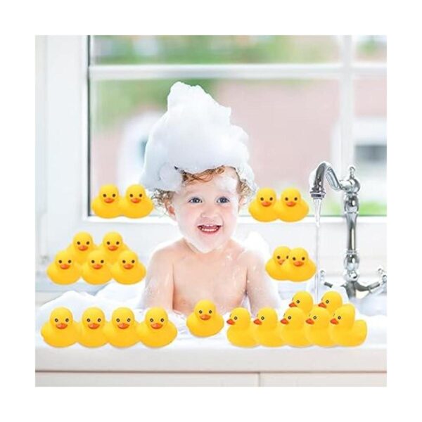 Juguetes de baño de pato de goma paquete de 50 mini patos_6