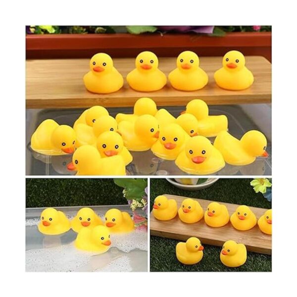 Juguetes de baño de pato de goma paquete de 50 mini patos_4