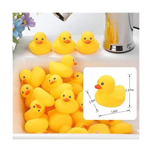 Juguetes de baño de pato de goma paquete de 50 mini patos_2