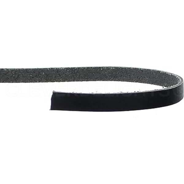 CleverDelights Correa de piel negra de 0.374 in 8.9 ft_2