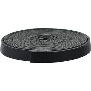 CleverDelights Correa de piel negra de 0.374 in 8.9 ft_1