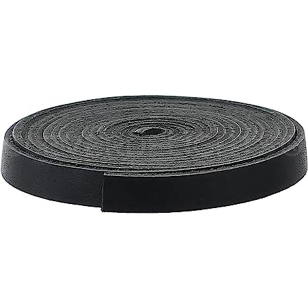 CleverDelights Correa de piel negra de 0.374 in 8.9 ft_1