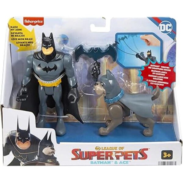 FisherPrice DC League of SuperPets Batman Ace juego de_6
