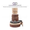 CleverDelights Correa de piel negra de 0.374 in 8.9 ft_4