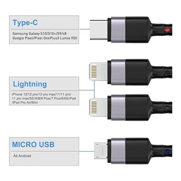 MTAKYI Cable de carga universal USB 4 en 1 de 9.8 ft 10_2