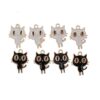 JJGQAZ 100 piezas chapado en oro de Halloween gato_2