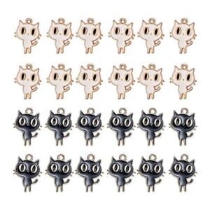 JJGQAZ 100 piezas chapado en oro de Halloween gato_1