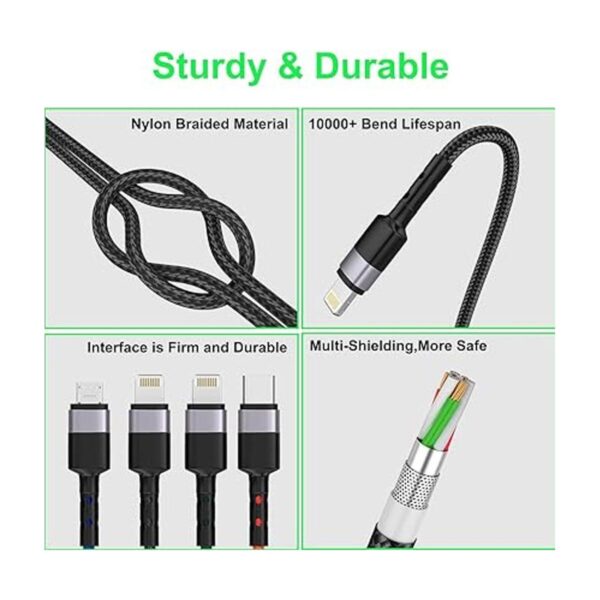 MTAKYI Cable de carga universal USB 4 en 1 de 9.8 ft 10_4