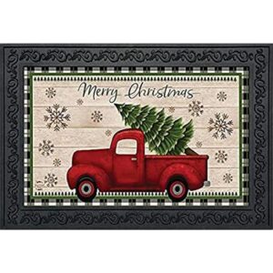 Felpudo para camioneta de Feliz Navidad para interiores y_1