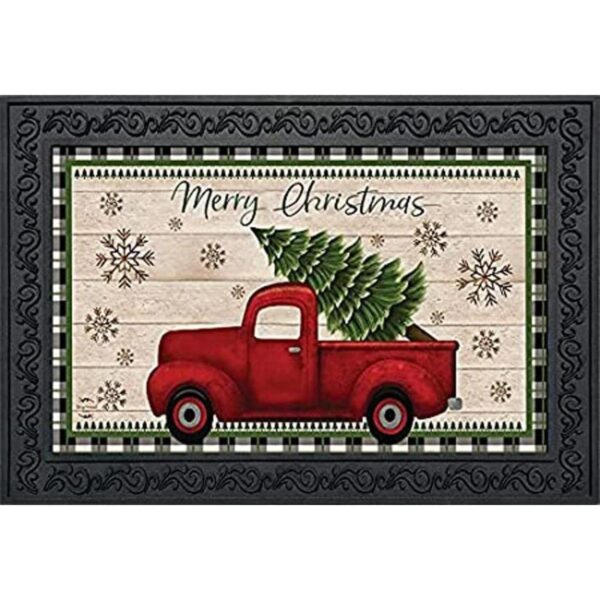 Felpudo para camioneta de Feliz Navidad para interiores y_1