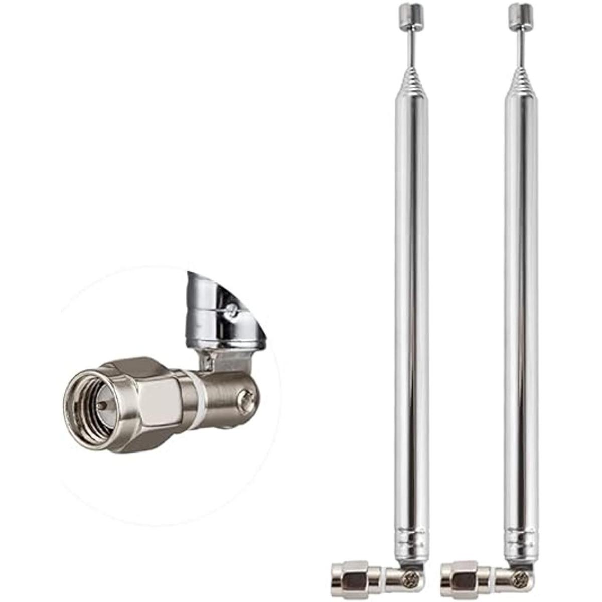 POBADY 2 unids 8 secciones antena telescópica SMA conector