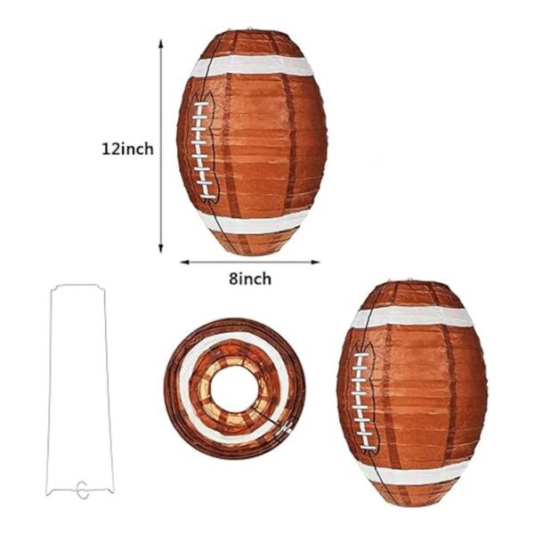 Faroles de papel de fútbol decoración colgante de fútbol_2