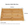 Tapete de baño de bambú para ducha de madera de bambú para_6