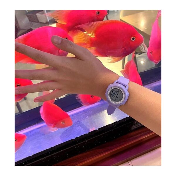 Kids Watch Girls Digital 7Color Flashing Light Water_2