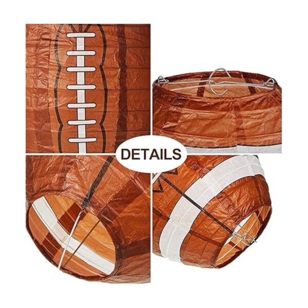 Faroles de papel de fútbol decoración colgante de fútbol_4