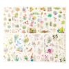 36 hojas de calcomanías Washi de acuarela para diario