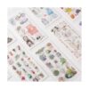 36 hojas de calcomanías Washi de acuarela para diario
