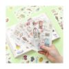 36 hojas de calcomanías Washi de acuarela para diario