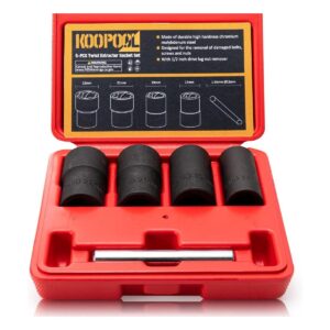 Juego de 5 llaves de tuerca juego de extractor de tuercas