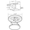 Hunter 90054z Saturn Ventilador de escape decorativo para_2