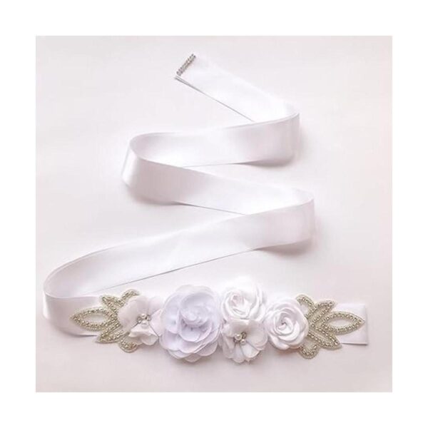 Huralona 20 cuentas de flores de gasa con diamantes de_6
