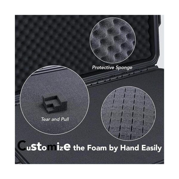 Lykus HC5120 Funda rígida impermeable con rueda y espuma_2