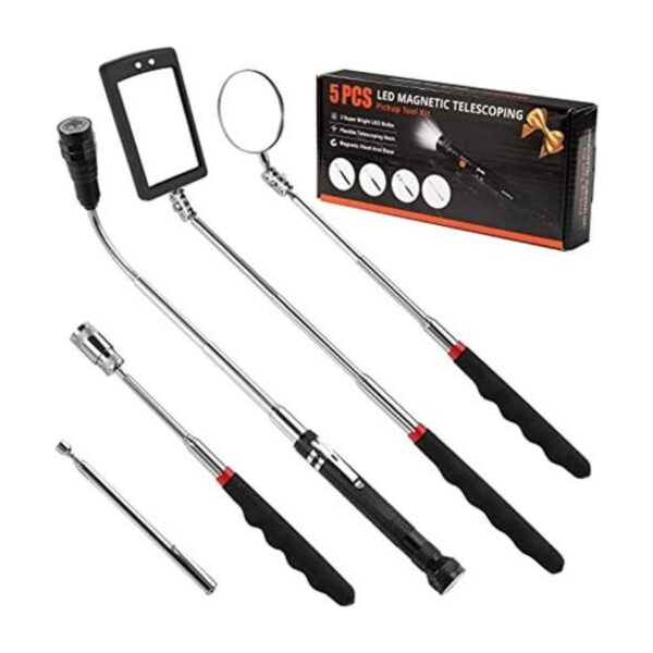 Kit de herramientas de recogida magnética telescópica para