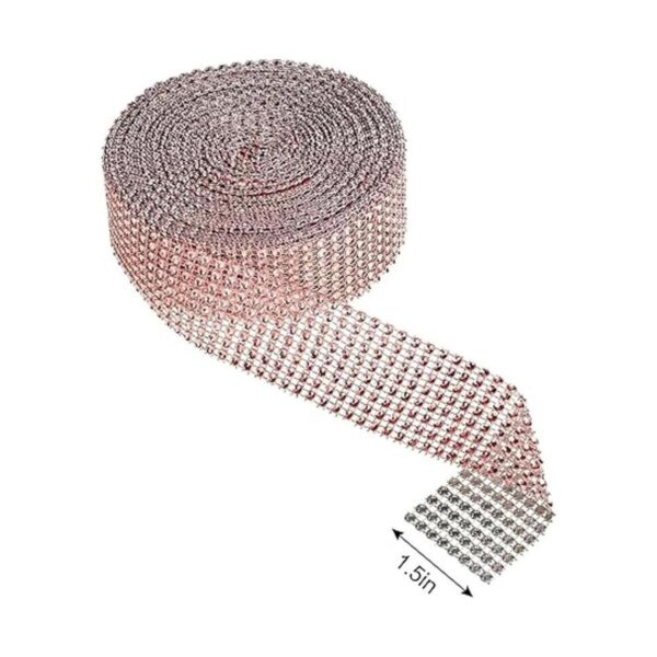 Cinta acrílica de diamantes de imitación de 10 yardas para