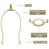 Kit de soporte ajustable para arpas de 8 y 10 pulgadas con_3