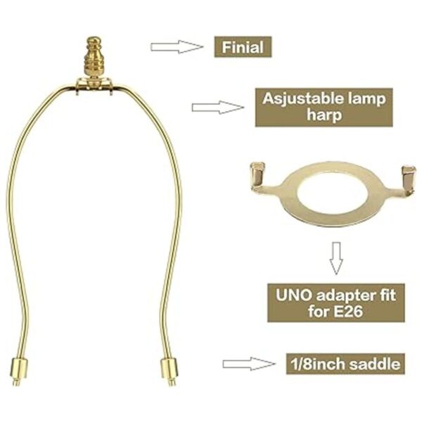 Kit de soporte ajustable para arpas de 8 y 10 pulgadas con_3