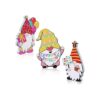 OBANGONG 3 piezas de gnomos de feliz cumpleaños decoración