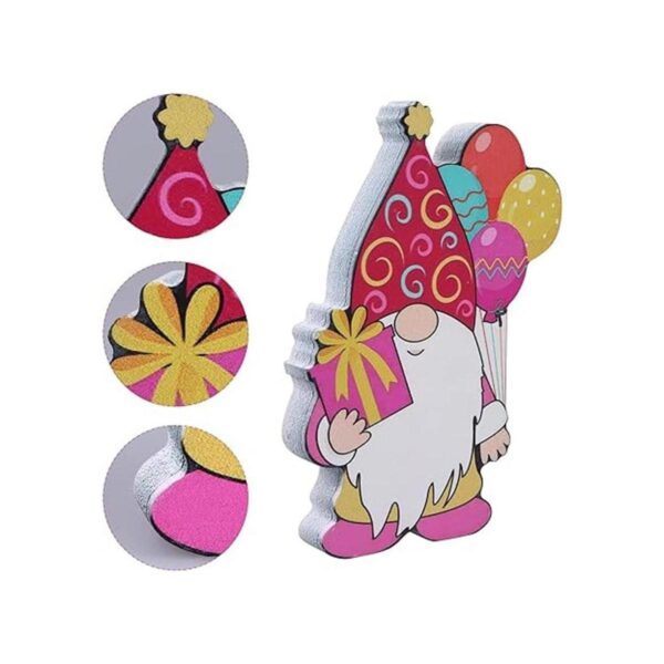 OBANGONG 3 piezas de gnomos de feliz cumpleaños decoración