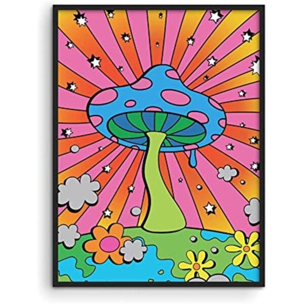 Haus and Hues Póster de hongos tripppy Póster indie para_1