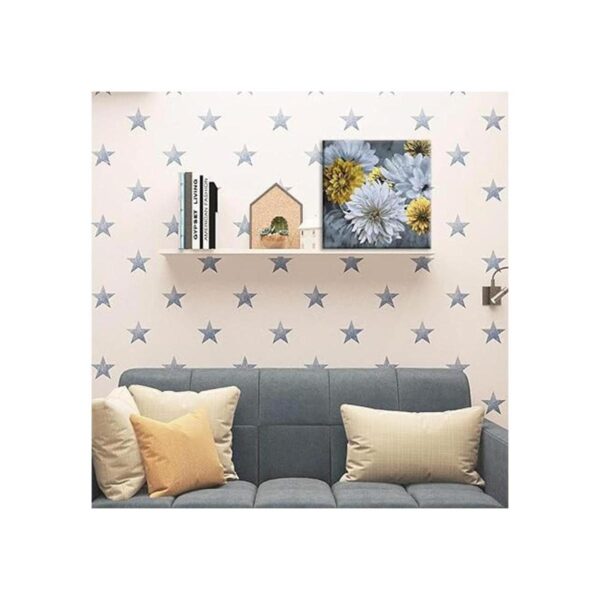 Mostaza amarillo y gris decoración de pared de baño