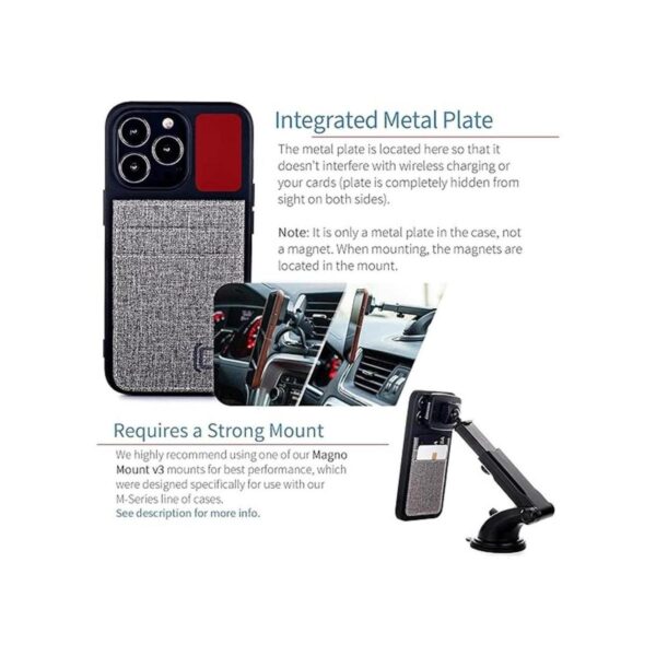Dockem Funda tipo cartera para iPhone 13 Pro con carcasa_3
