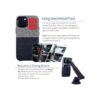Dockem Funda tipo cartera para iPhone 13 Mini con placa de_3