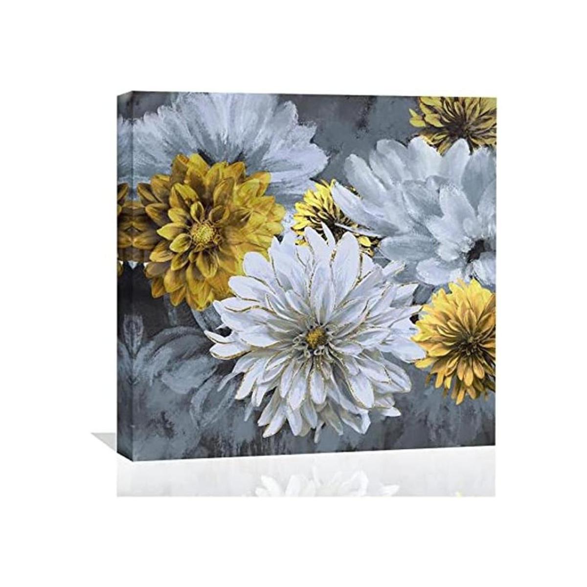 Mostaza amarillo y gris decoración de pared de baño