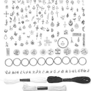 Incraftables Juego de 166 dijes de plata con 120 dijes