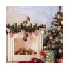 Haooryx 48 calcomanías de tapa de tarro de Navidad para_5
